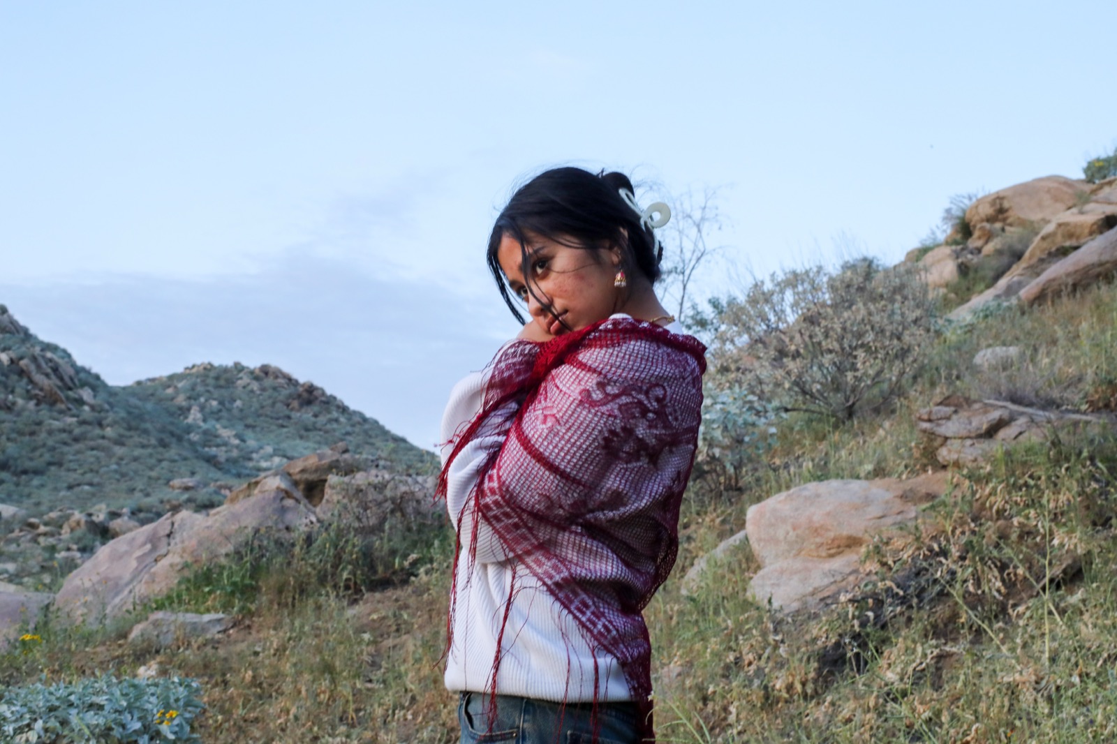 Concept shoot — standing among the hills